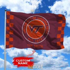 NCAA Virginia Tech Hokies Custom Name Garden House Flag