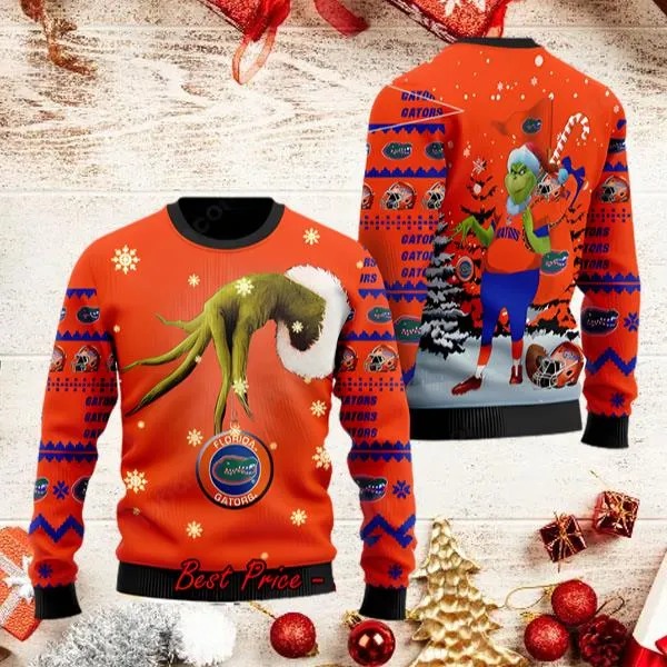 NCAA Florida Gators Grinch Ugly Christmas Sweater