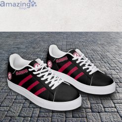 Alternative view of NCAA Alabama Crimson Tide Black Red Stripes Stan Smith Shoes