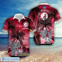 NCAA Alabama Crimson Tide Custom Name Mascot Hawaiian Shirt
