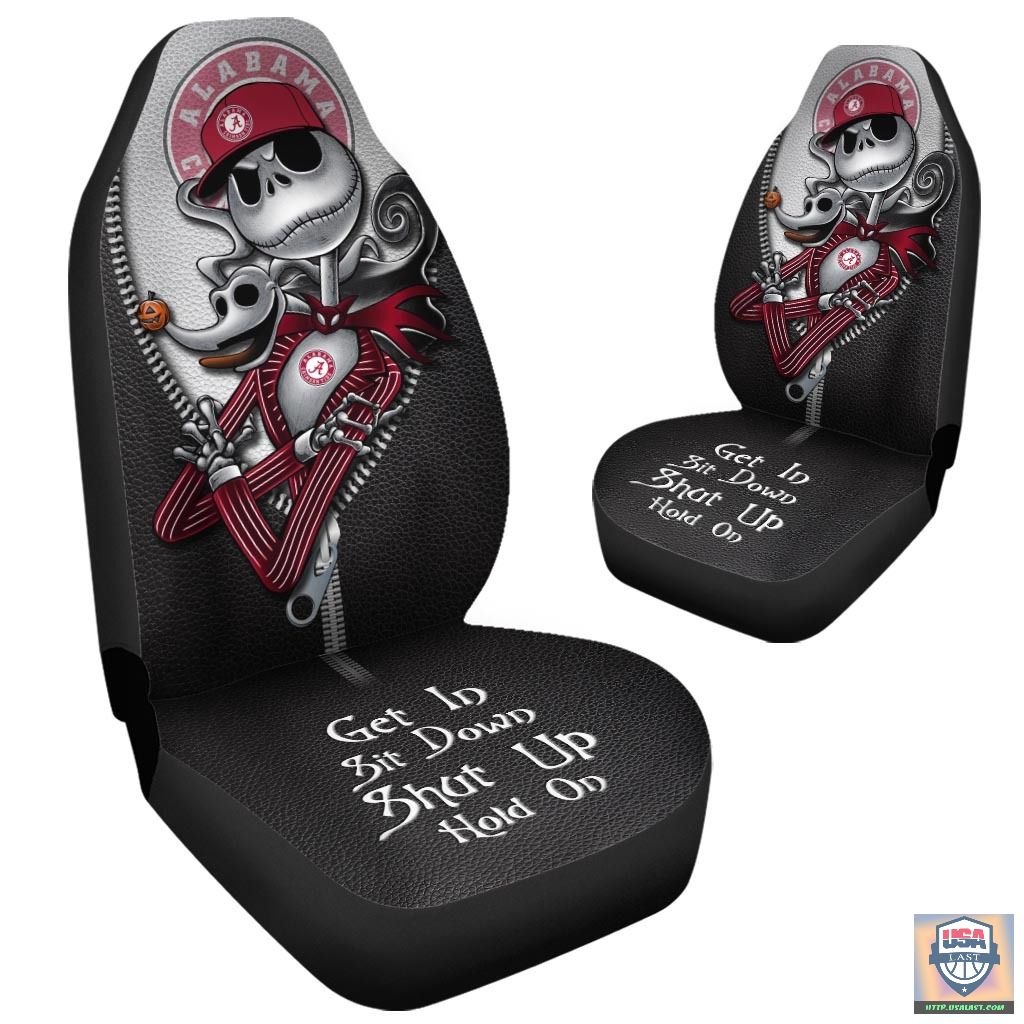 NCAA Alabama Crimson Tide Get In Sit Down Car Seat Covers - Image 3