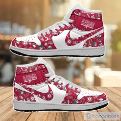 NCAA Alabama Crimson Tide Logo Pattern Air Jordan 1 High Sneakers