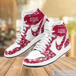 Alternative view of NCAA Alabama Crimson Tide Logo Pattern Air Jordan 1 High Sneakers