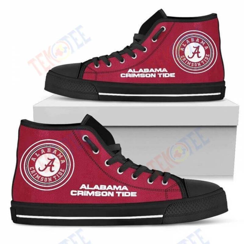 NCAA Alabama Crimson Tide Red High Top Shoes