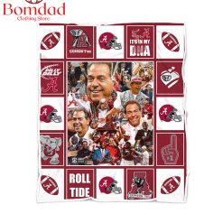 Alternative view of NCAA Alabama Crimson Tide Thank You Coach 2024 Fleece Blanket