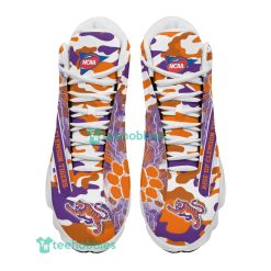 Alternative view of NCAA Clemson Tigers Custom Name Camo White Air Jordan 13 Shoes