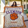 NCAA Clemson Tigers ESTABLISHED 1889 Quilt Blanket
