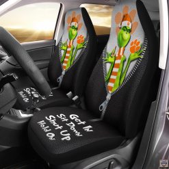 NCAA Clemson Tigers Grinch Car Seat Covers