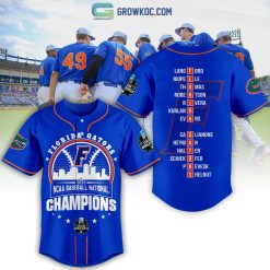 NCAA Florida Gators Champions 2023 Blue Baseball Jersey
