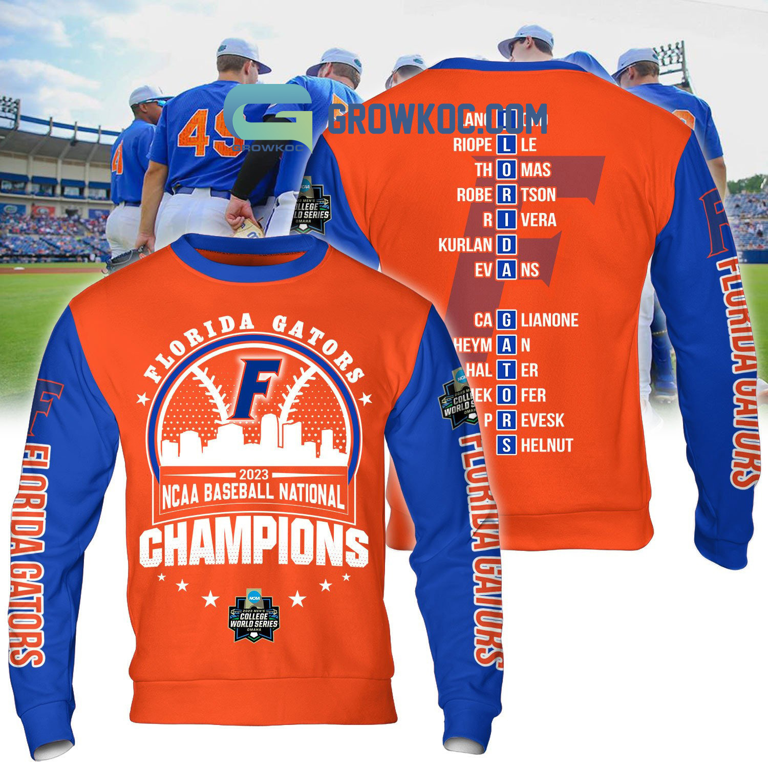 NCAA Florida Gators National Champions 2023 Orange Sweatshirt