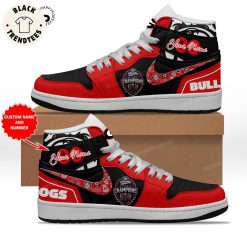 NCAA Georgia Bulldogs Custom Name Number Black Red Air Jordan 1 High Sneakers