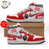 NCAA Georgia Bulldogs Custom Name Number White Red Air Jordan 1 High Sneakers