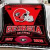 NCAA Georgia Bulldogs EST 1892 Black Fleece Blanket