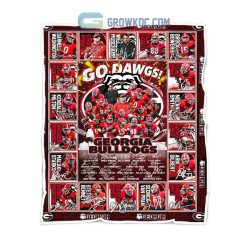 NCAA Georgia Bulldogs Go Dawgs Signature Fleece Blanket