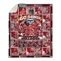 Alternative view of NCAA Georgia Bulldogs Go Dawgs Signature Fleece Blanket