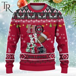 Alternative view of NCAA Georgia Bulldogs HO HO HO Ugly Christmas Sweater