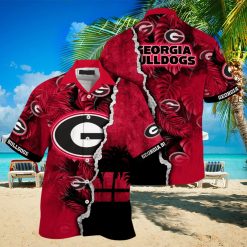 NCAA Georgia Bulldogs July Aloha Hawaiian Shirt