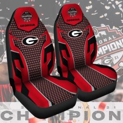 Alternative view of NCAA Georgia Bulldogs National Champions Red Black Car Seat Covers