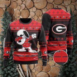 NCAA Georgia Bulldogs Snoopy Dabbing Holiday Sweater