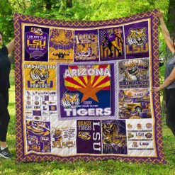 NCAA LSU Tigers Arizona Quilt Blanket