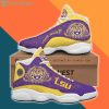 NCAA LSU Tigers Custom Name New Design Air Jordan 13 Shoes