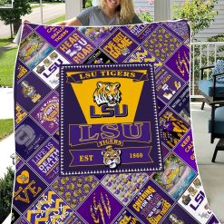 Alternative view of NCAA LSU Tigers EST 1860 Fleece Blanket