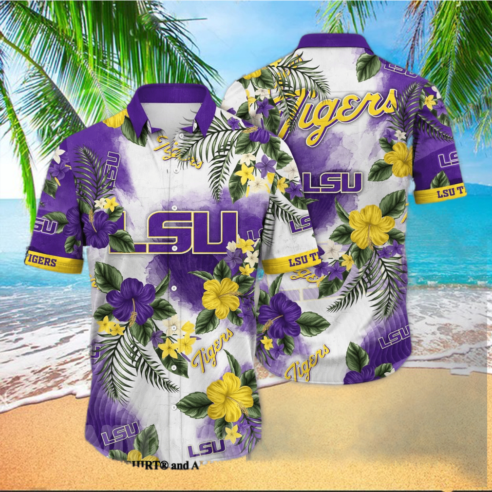 NCAA LSU Tigers Floral Classic Hawaiian Shirt