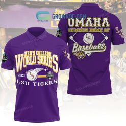 NCAA LSU Tigers World Series 2023 Omaha Polo Shirt