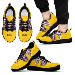 Alternative view of NCAA LSU Tigers Yellow Running Shoes
