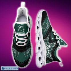 Alternative view of NCAA Michigan State Spartans Black And White Influence Max Soul Shoes