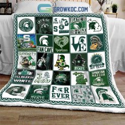 Alternative view of NCAA Michigan State Spartans Collection Design Fleece Blanket