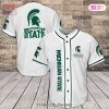 NCAA Michigan State Spartans Custom Name New White Baseball Jersey