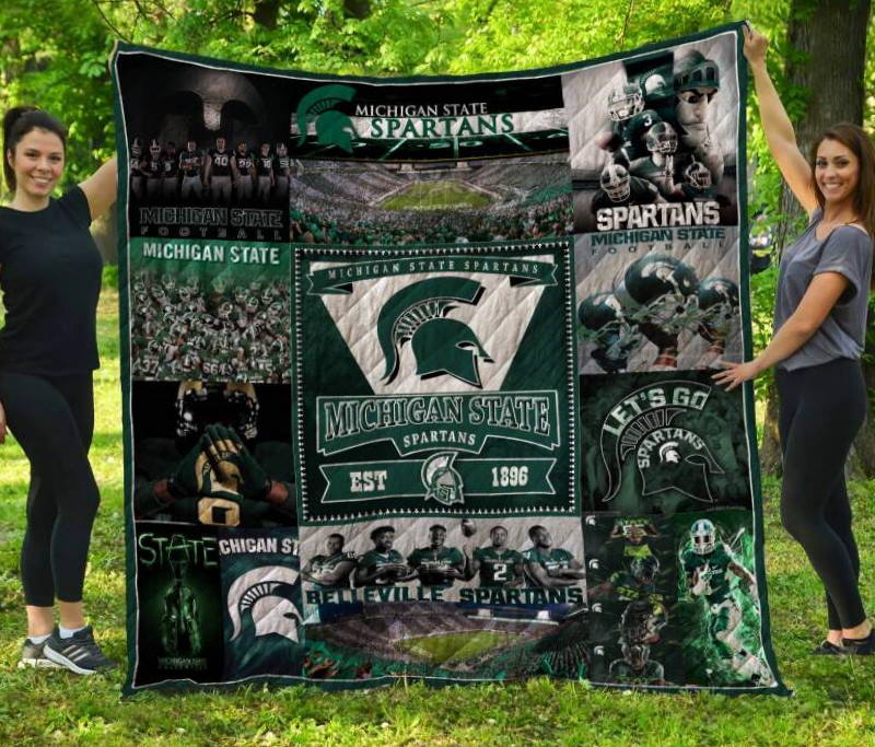 NCAA Michigan State Spartans EST 1896 Quilt Blanket