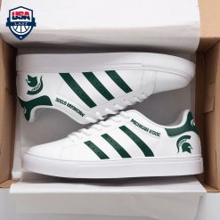 NCAA Michigan State Spartans Forest Green Stripes Stan Smith Shoes