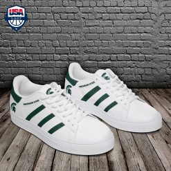 Alternative view of NCAA Michigan State Spartans Forest Green Stripes Stan Smith Shoes