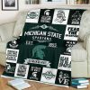 NCAA Michigan State Spartans Go Green Go White Fleece Blanket