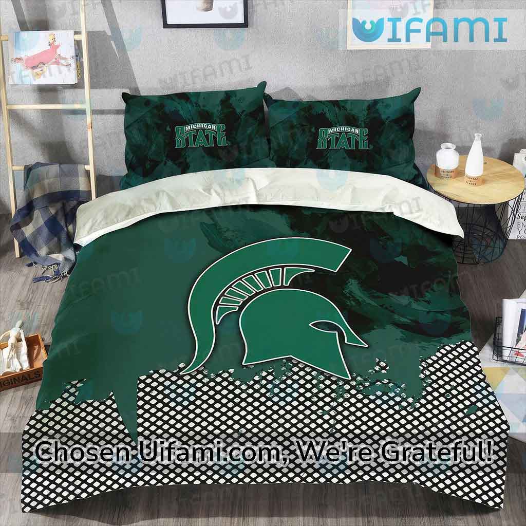 NCAA Michigan State Spartans Green Bedding Set