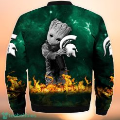 Alternative view of NCAA Michigan State Spartans Groot Fire It’s In My DNA Bomber Jacket