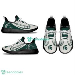 Alternative view of NCAA Michigan State Spartans White Green Reze Sneakers