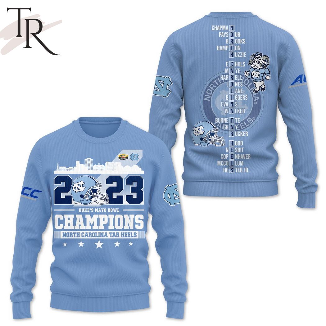 NCAA North Carolina Tar Heels 2023 Duke’s Mayo Bowl Sweater