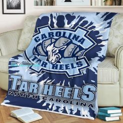 NCAA North Carolina Tar Heels Tie Dye Fleece Blanket