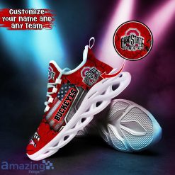 Alternative view of NCAA Ohio State Buckeyes Custom Name Number Clunky Max Soul Shoes