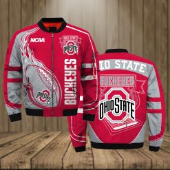 NCAA Ohio State Buckeyes Fire Ball Bomber Jacket
