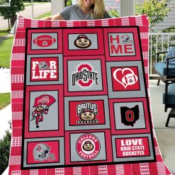 Alternative view of NCAA Ohio State Buckeyes For Life Fleece Blanket