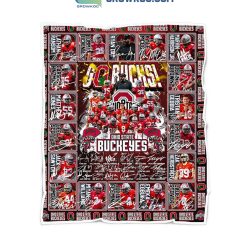 Alternative view of NCAA Ohio State Buckeyes Go Bucks Legend Fleece Blanket