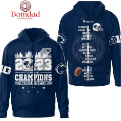 NCAA Penn State Nittany Lions 2023 Peach Bowl Champions Zip Up Hoodie