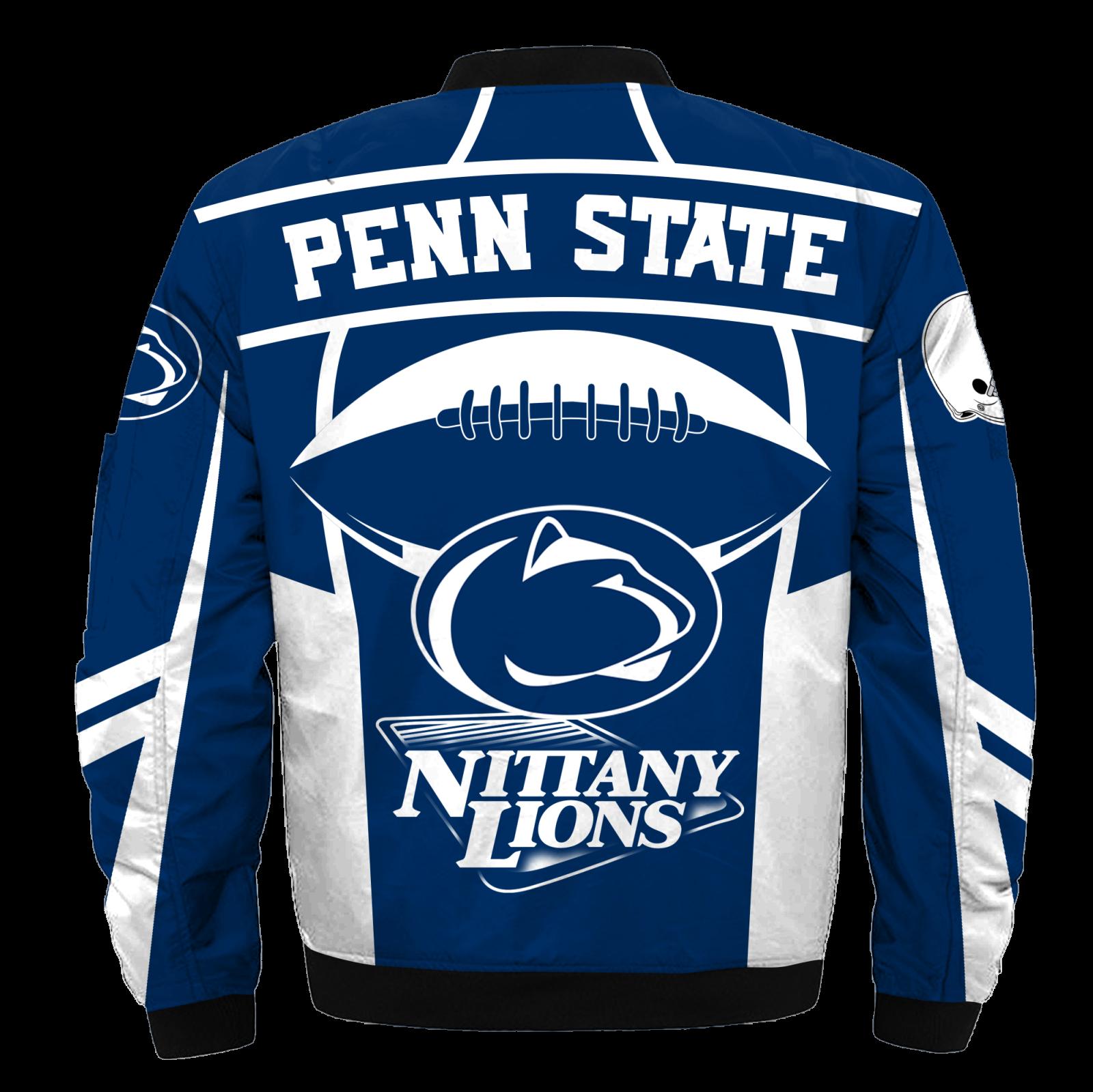 NCAA Penn State Nittany Lions Ball Bomber Jacket - Image 3