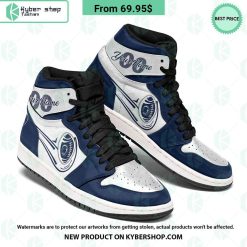 Alternative view of NCAA Penn State Nittany Lions Custom Name Number Blue White Air Jordan 1 High Sneakers