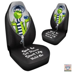 NCAA Penn State Nittany Lions Grinch Christmas Car Seat Covers - Image 4