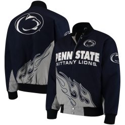 NCAA Penn State Nittany Lions Hot Route Baseball Jacket